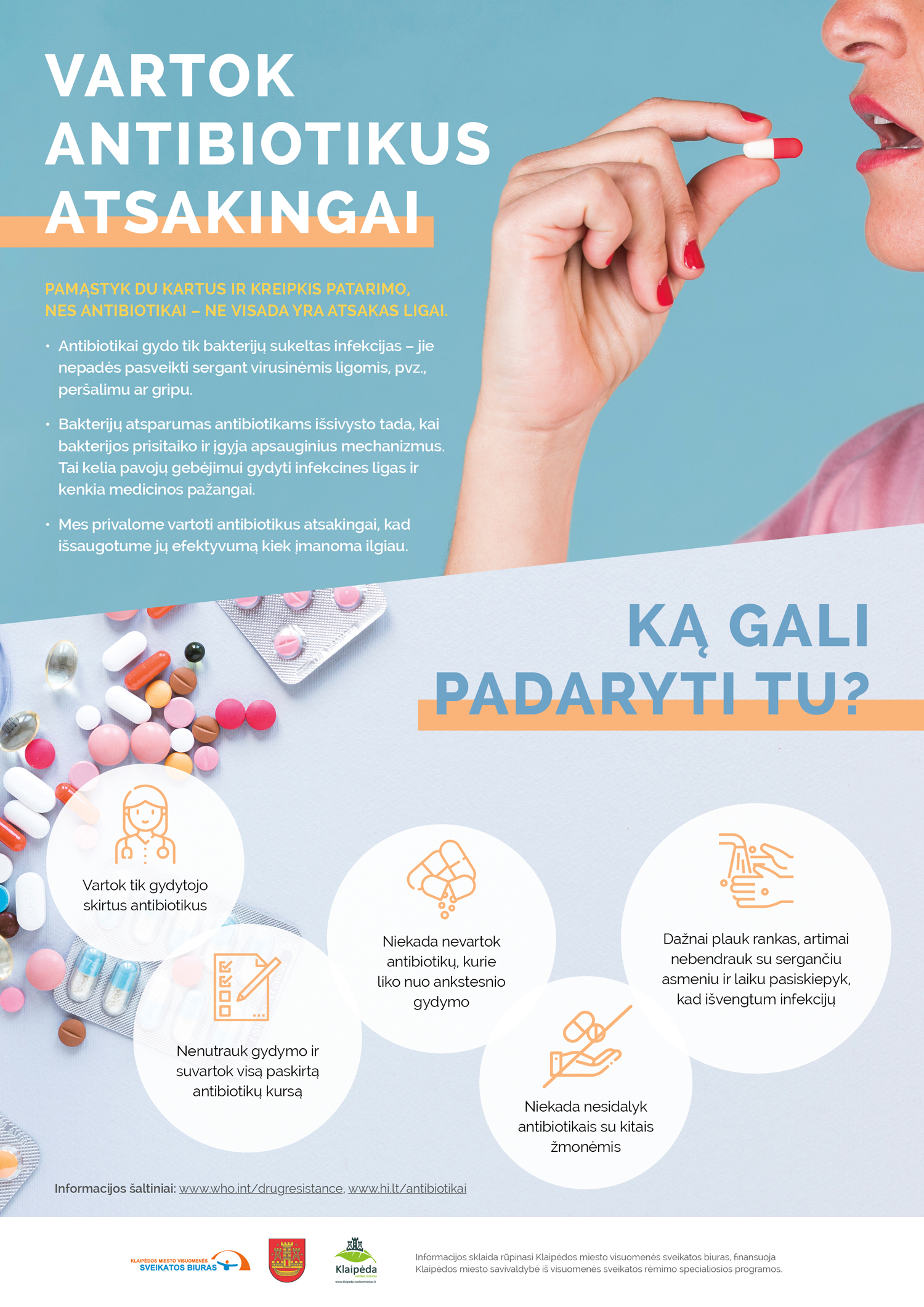 Antibiotikų vartojimo patarimai